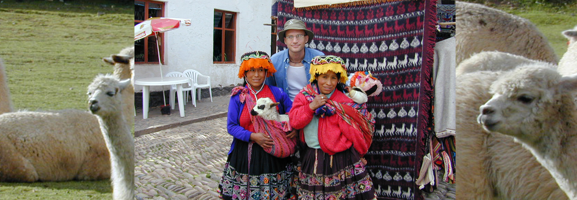 Lee Chapman Exploring Peru and local inhabitants